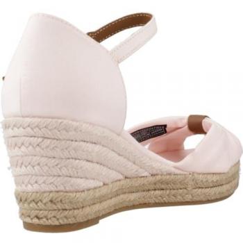 Tommy Hilfiger Espadrilles Basic Open Toe Mid Wedge FW0FW04785 Rosa 40 Damen