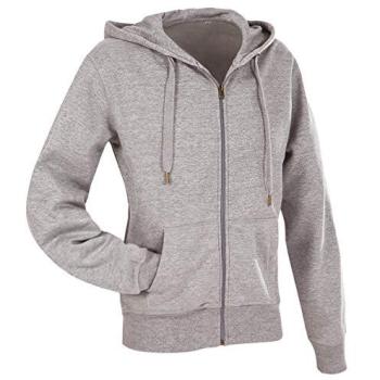 Stedman Frauen Kapuzen-Sweatjacke Grau X-Large