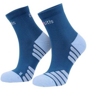 Oxsitis 140.6 Mid‑Calf Football Socks – Blue/Green, EU 39‑42