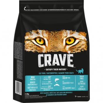 Crave Crocchette per Gatti con Salmone e Pesce Bianco