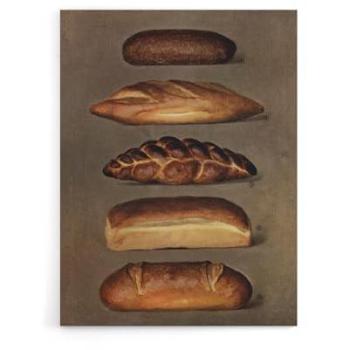 Old-Fashioned Baked Bread Loaves Canvas Decor – 24″W by 32″H