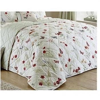 Multicolour 195 × 229 cm Bedspread: Dreams & Drapes Country Journal Easy Care Edition