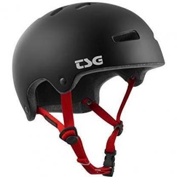 Black Satin TSG Skate Helmet – Small