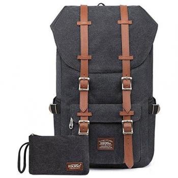 KAUKKO Sac à dos loisir 15 ordinateur portable 22L Noir