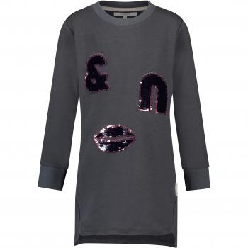 Noppies Mädchen Kleid G Dress Sweat Whitehall, Grau, 110
