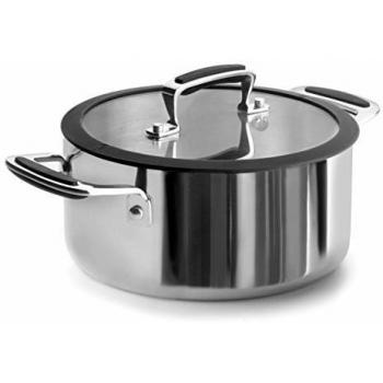 Lacor 53024 Casseruola con Coperchio Tri-Metal 24 cm