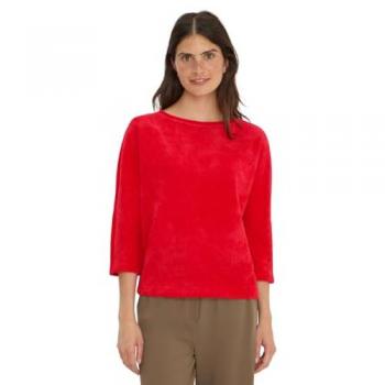 Cecil Feuerrotes Cordshirt – Damen, 100 % Polyester, S–XXL