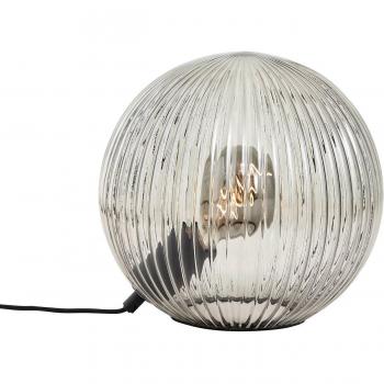 Glas-Tischlampe Belado Schwarz/Rauchgrau E27