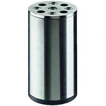 Pied de meuble acier inox cylindrique 50x100 mm