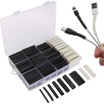 Assortiment de tubes thermorétractables, 300 pièces, gaine isolée