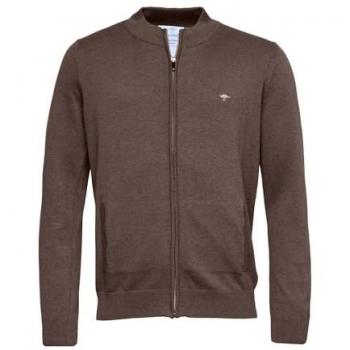 Fynch-Hatton Strickjacke mit Logo-Stickerei, Größe M