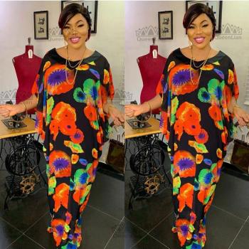 Robe de soirée en mousseline africaine Dashiki pour femmes
