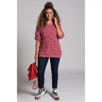 Maglia con dettagli metallici e design a costine, taglia donna 56/58