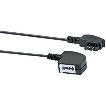6m TAE-F Black Cable from Schwaiger