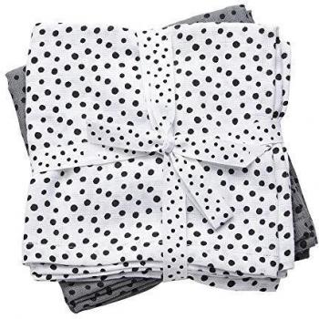 Done by deer swaddle happy dots, 120 x 120 cm (2er Set)