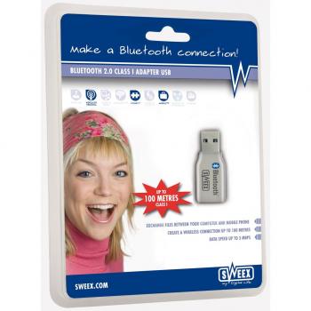 Adaptador y tarjeta de red Bluetooth 2.0 Sweex