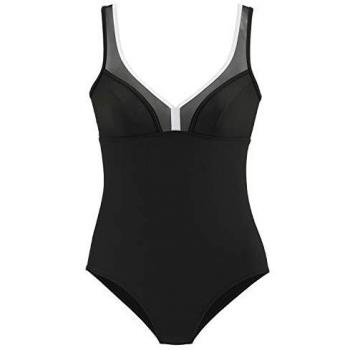 Badeanzug LASCANA Schwarz für Damen Gr. 54 Cup D mit Shaping-Effekt