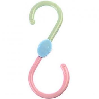 3Pcs Portable Plastic S Shaped Hook Rack