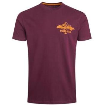 Mountain Valley Mens' Back Print T-Shirt in Aubergine – 2XL