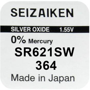 Seiko 364 SR621SW 10 Pile a Bottone con Batterie + Pile