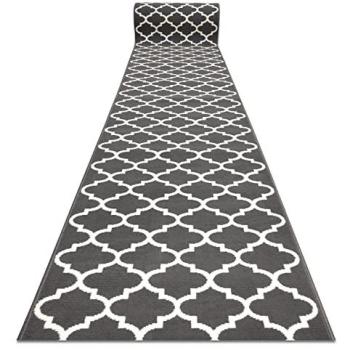 Moroccan Trelis Grey/Cream Runner – 60x110cm