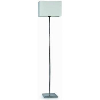 Faro Thana 1-Lampen Stehleuchte Weiß Nickel E27