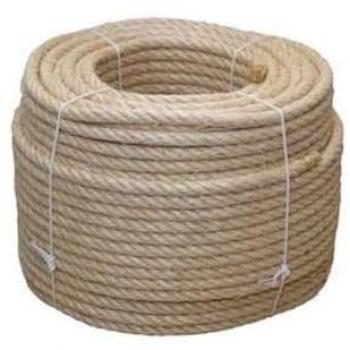 Cuerda sisal 8 mm 100 mts 4 cabos natural