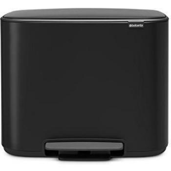 Brabantia Bo Pedal Bin 3 x 11 Litri Nero
