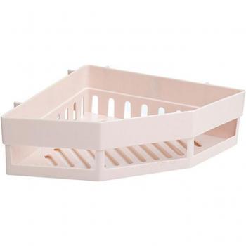 Bathroom corner shelf without drilling