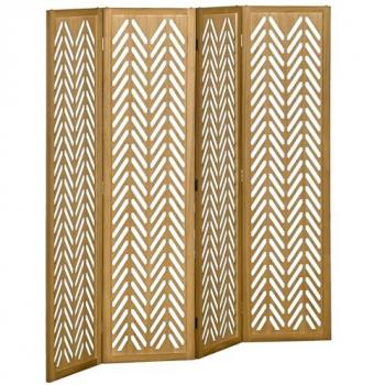 Panel divisor HOMCOM 120x170 cm, diseño natural y geométrico