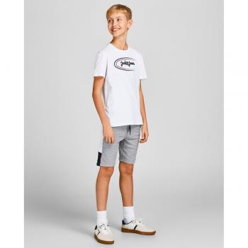 Jack&Jones Junior Grau Slim Fit Sportshorts für Jungen Größe 140