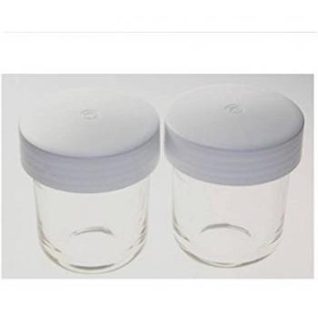 Paquet de 2 pots en verre avec couvercle pour Robot ménager Kenwood