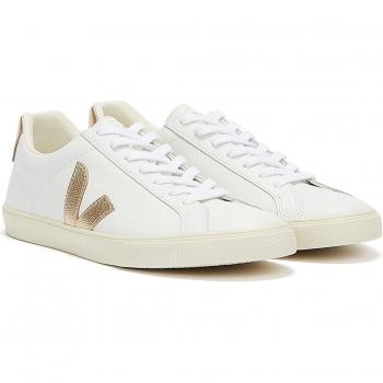 Veja Esplar Premium Leder Sneaker 38 Frau Extra-Platinweiß
