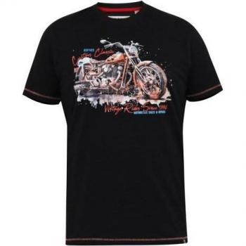D555 Duke Lorne Moto Crew T-Shirt – KingSize 4XL