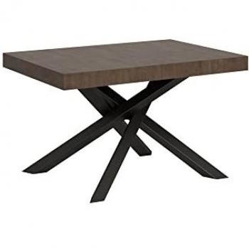 Table à manger moderne extensible 90x130-234cm Volantis Noix