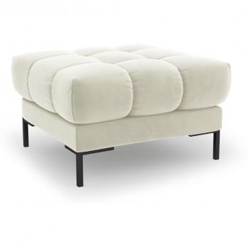 Pouf Maison Micadoni Velours Beige