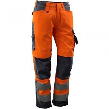 MASCOT Hose Kendal, orange/schwarz-blau, 76C58