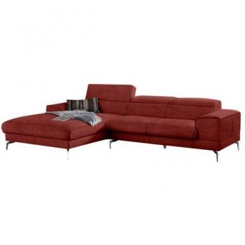 W.SCHILLIG Ecksofa »piedroo« in marsala, 303cm Breite