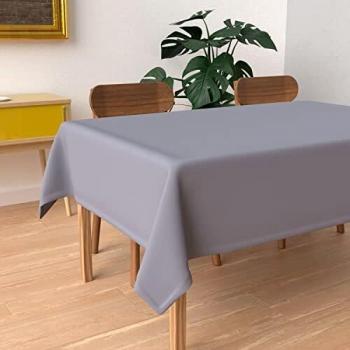 Graue Alix Tischdecke 140×240 cm – Eckform, fleckenfest