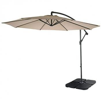 Tende solare spiaggia 3m base beige Mendler