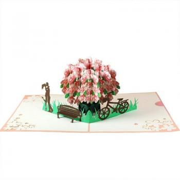 Feliz Día con Tarjeta 3D Floral – Cumpleaños, Padres, Boda M89A