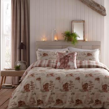Hanson Highland Cow Terracotta Duvet Cover Set