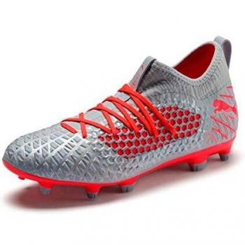 PUMA Future 4.3 Netfit FG/AG 43 EU Hombre Botas de Fútbol Glacial Blue‑Nrgy Red