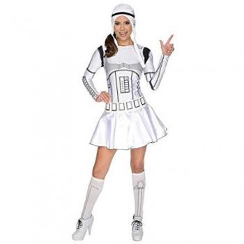 Original Star Wars Stormtrooper Damenkostüm Lizenzware in Weiß-Schwarz