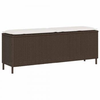 Banco de Jardín Duradero Marrón‑Gris 110×30×40,5 cm
