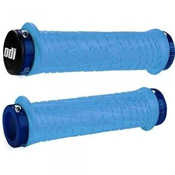 ODI ODTL1130A Handlebar Grips with Troy Lee Designs Graphics, Aqua