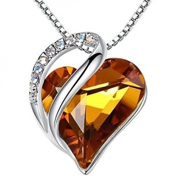 November Birthstone Love Heart Jewelry Gift Set