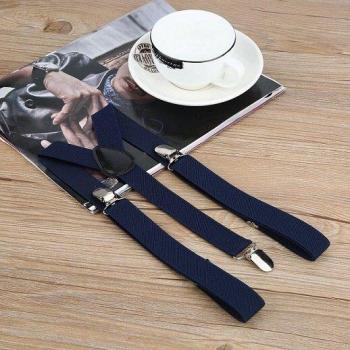 3 Clip Elastic Suspenders for Men and Women