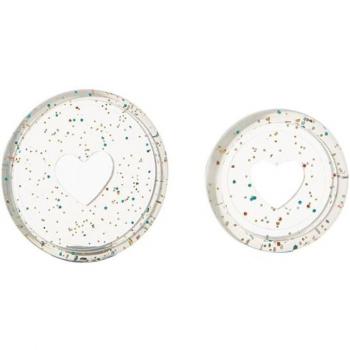 DIY Glitter Sequin Heart Hoops
