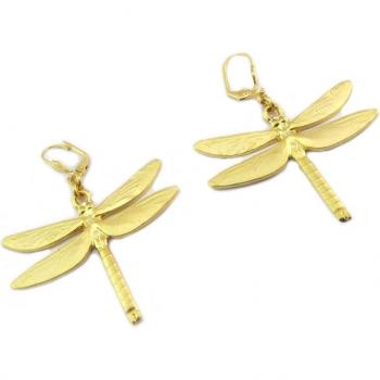 Pendientes Cléopatra dorados 48x38 mm
